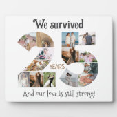 25e trouwdag foto fotoplaat (Voorkant)