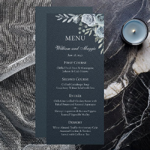 25e trouwdag jubileum Marine Bloemrijke Elegante M Menu