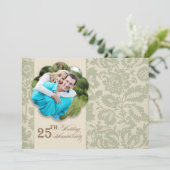 25e trouwdag kaart (Staand voorkant)