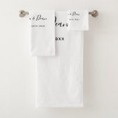 25e trouwdag met eucalyptus baard bad handdoek (Insitu)