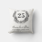 25e trouwdag met eucalyptus kussen (Voorkant)