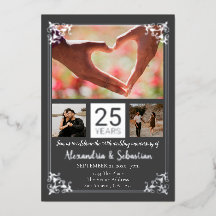 25e trouwdag met lijst