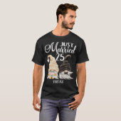 25e trouwdag - net getrouwd 25 jaar t-shirt (Voorkant volledig)