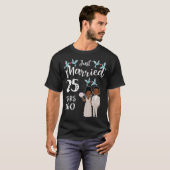 25e trouwdag - net getrouwd 25 jaar t-shirt (Voorkant volledig)