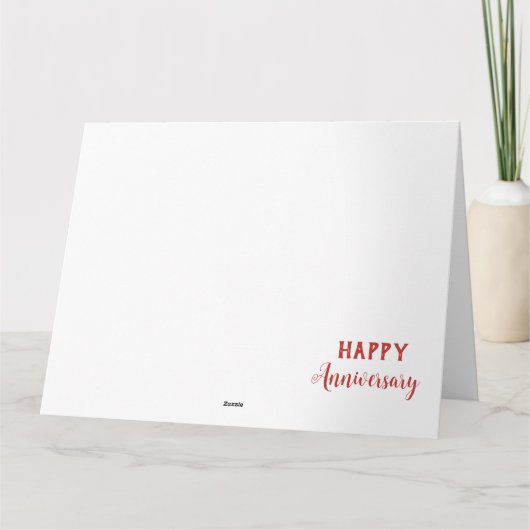 25e trouwdag rode hartballonnen bedankkaart (Achterkant)