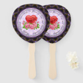 25e trouwdag Set van fans Handwaaier (Voorkant en achterkant)