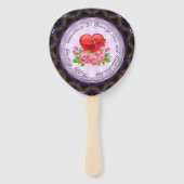 25e trouwdag Set van fans Handwaaier (Voorkant)