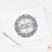 25e trouwdag viering ronde sticker (Envelop)