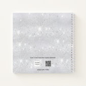 25e trouwdag zilverblad gastenboek notitieboek (Achterkant)