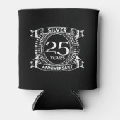 25e trouwdag zilvercrest blikjeskoeler (Voorkant)