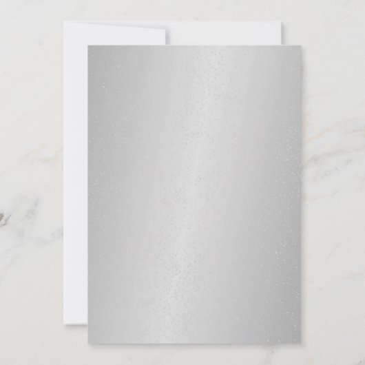 25e trouwdag zilveren glamour hart kaart (Achterkant)