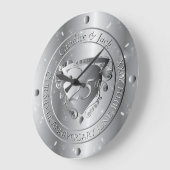 25e trouwdag zilveren hart grote klok (Hoek)