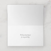 25e trouwdag zilveren hartballonnen plaatskaartje (Binnenkant ongevouwen)