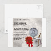 25e trouwechtgenoot gedicht briefkaart (Voorkant / Achterkant)