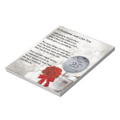 25e trouwechtgenoot gedicht notitieblok (Linkerzijde)