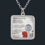 25e trouwechtgenoot gedicht zilver vergulden ketting<br><div class="desc">Een groot cadeau voor een man op het 25e Jubileum van de bruiloft</div>