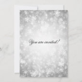 25e trouwjubileum Winter Wonderland Zilver Kaart (Achterkant)