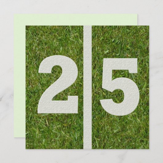 25e uitnodiging (Voorkant / Achterkant)