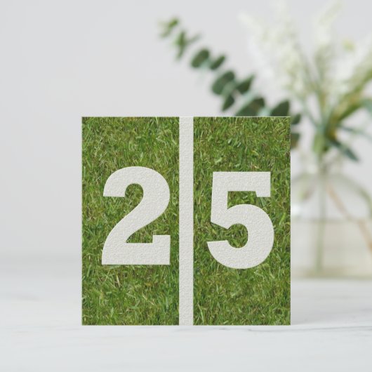 25e uitnodiging (Staand voorkant)