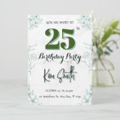 25e uitnodiging (Staand voorkant)