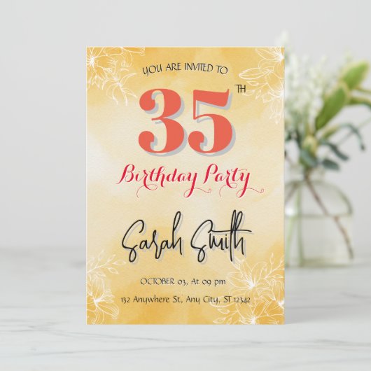 25e uitnodiging (Staand voorkant)