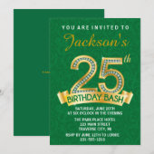 25e uitnodiging op zaterdag 25e uitnodiging voor d (Voorkant / Achterkant)