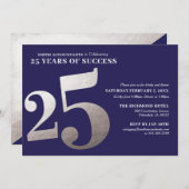 25e uitnodiging tot het indienen van zakelijke Jub (Voorkant / Achterkant)