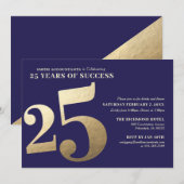 25e uitnodiging tot het indienen van zakelijke Jub (Voorkant / Achterkant)