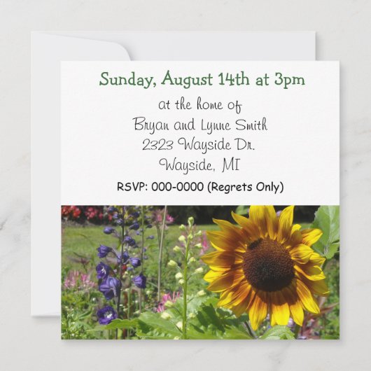 25e uitnodiging van de partij voor het Jubileum va (Achterkant)