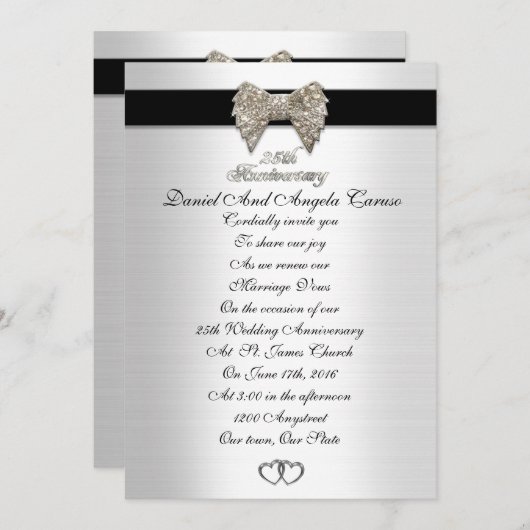 25e uitnodiging van het Jubileum (Voorkant / Achterkant)