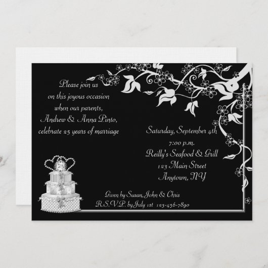 25e uitnodiging van het Jubileum (Voorkant / Achterkant)