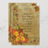 25e uitnodiging van het Jubileum Najaar Herfst the (Voorkant / Achterkant)