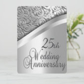 25e uitnodiging voor een Jubileum voor weddenschap (Staand voorkant)
