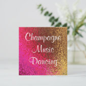 25e uitnodiging voor een Jubileum voor weddenschap (Staand voorkant)