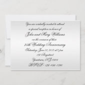 25e uitnodiging voor een Jubileum voor weddenschap (Achterkant)