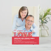 25e uitnodiging voor het Jubileum van het huwelijk (Staand voorkant)