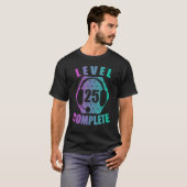 25e verjaardag 25 jaar Gamer Gaming Console Video T-shirt (Voorkant volledig)