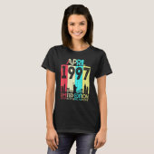 25e verjaardag april 1997  25 jaar oud t-shirt (Voorkant volledig)