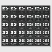 25e verjaardag: Art Deco Geïnspireerde look "25" e Cadeaupapier (Vlak)