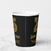 25e verjaardag: Art Deco Geïnspireerde look "25" e Papieren Bekers (Rechts)