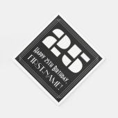 25e verjaardag: Art Deco Geïnspireerde look "25" + Servet (Hoek)