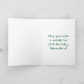 25e verjaardag: Beeldende hartenpatronen, regenboo Kaart (Binnen)