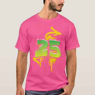 25e Verjaardag Cadeau Mannen Vrouwen Cool Spray Hi T-shirt