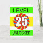 25e verjaardag computergamer kaart (Voorkant)