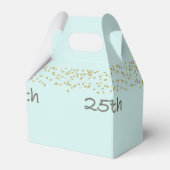 25e verjaardag Confetti Bedankdoosjes (Voorkant Zijde)