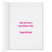 25e verjaardag drie foto's roze kleindochter (Binnen (Rechts))