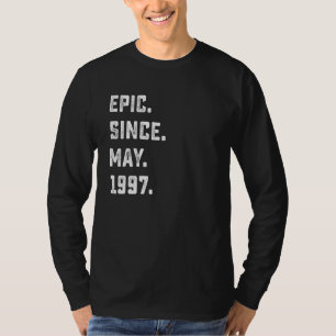25e verjaardag epic Sedert mei 1997 25 jaar T-shirt