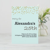 25e verjaardag gepersonaliseerd in pastelkleuren kaart (Staand voorkant)