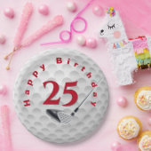 25e verjaardag Golf Ball Design Bord (Feest)