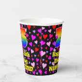 25e verjaardag: Het liefhebbende Kunstpatroon, Reg Papieren Bekers (Rechts)